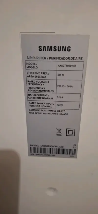Purificador de Aire Samsung AX60T5080WD - miniatura 3