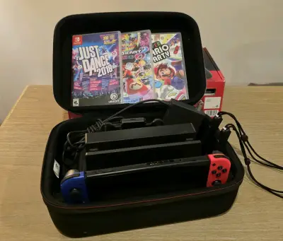 Consola Nintendo Switch v1 con juegos y accesorios - miniatura 1