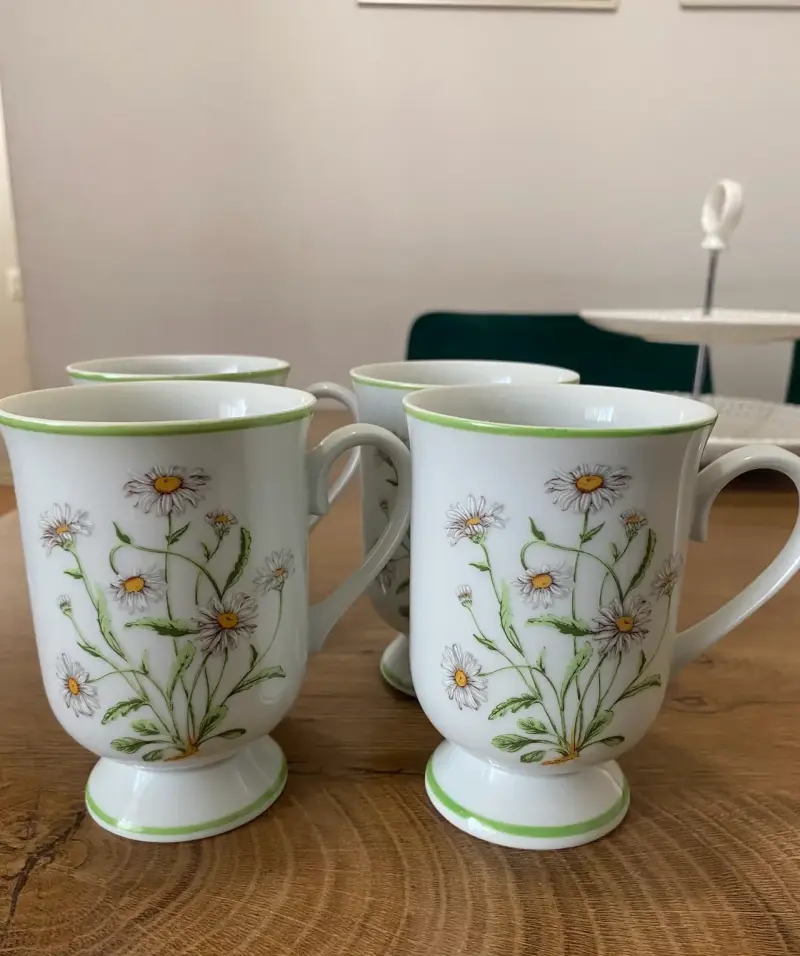 Set 4 Tazas de Porcelana vintage - 2