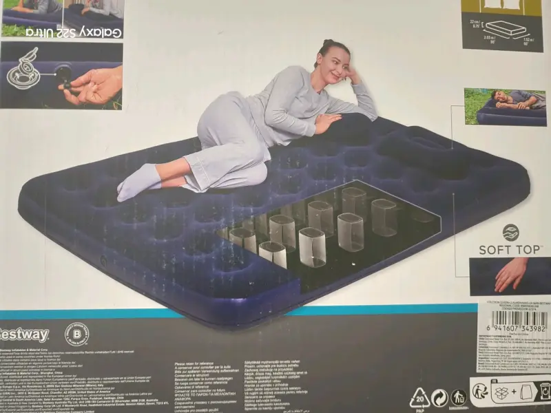 Colchón Inflable Queen Con Inflador y Almohadas - 3