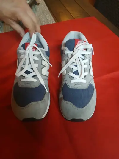 Zapatillas deportivas New Balance gris y azul - miniatura 2