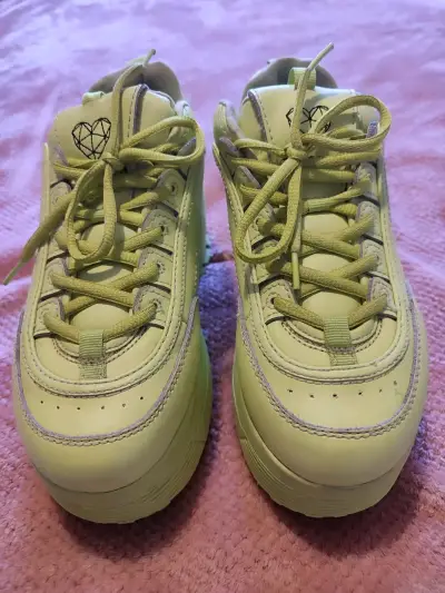 Zapatillas T38  verdes C/Moran de cuero. - miniatura 4
