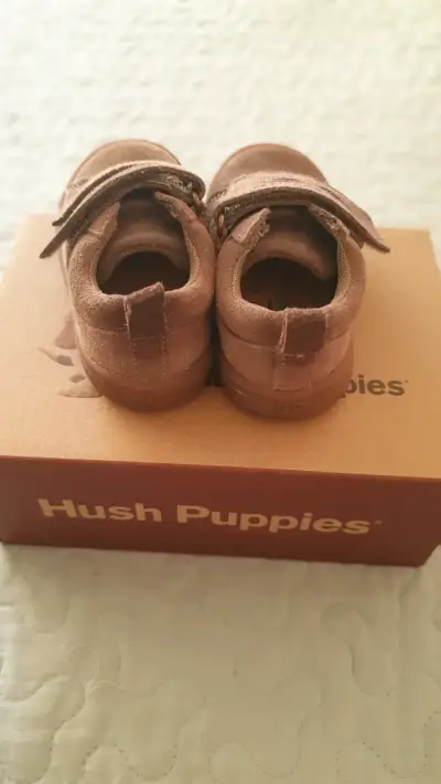 Zapatos de bebé Hush Puppies marrones - miniatura 3
