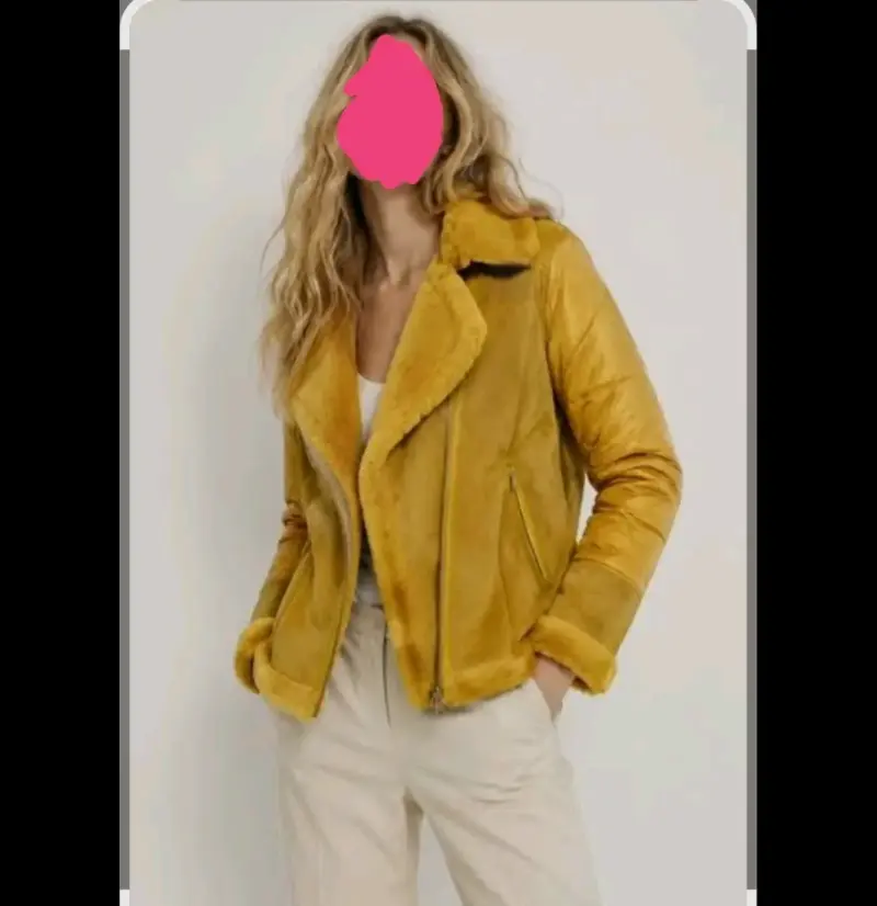 Chaqueta de mujer amarilla con forro de piel sintética Fiorucci - 6