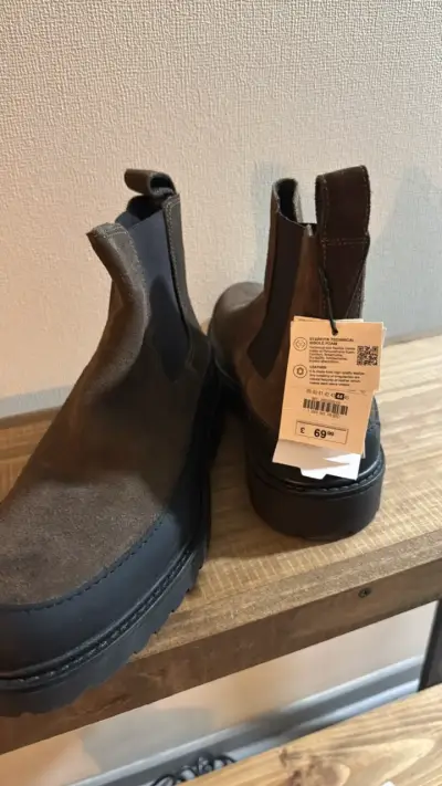 Botines Chelsea de cuero marrón para hombre - miniatura 4