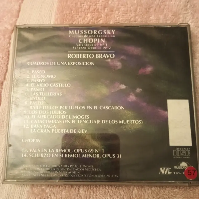 CD Mussorgsky y Chopin por Roberto Bravo - 2