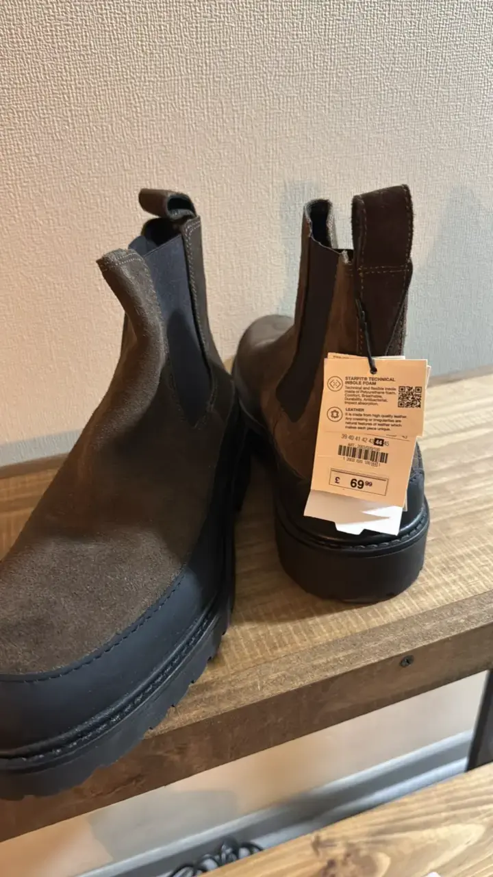 Botines Chelsea de cuero marrón para hombre - 4