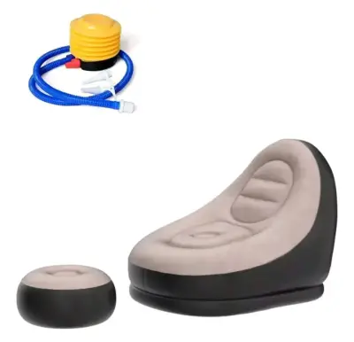 Sillón inflable con reposapiés - miniatura 5