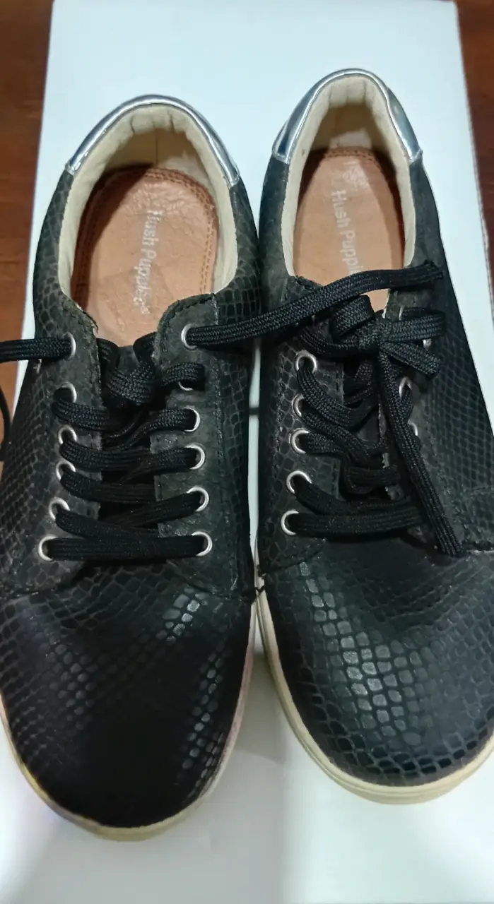 Zapatillas negras de cuero - 2