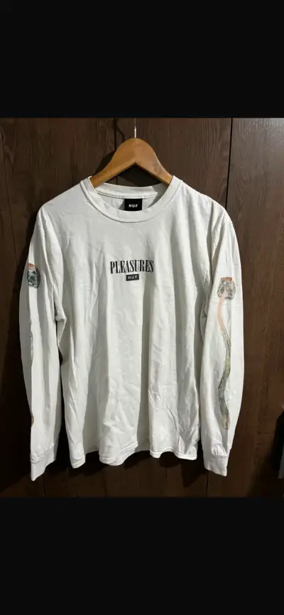 Polera manga larga blanca HUF Pleasures - miniatura 1