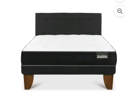 Cama Belsogno de 2Plaza con Colchón - miniatura 1
