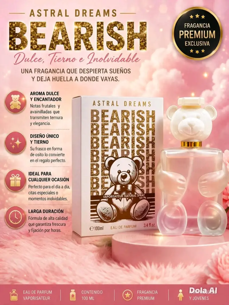 Perfume Astral Dreams Bearish 100ml Dulce y Tierno