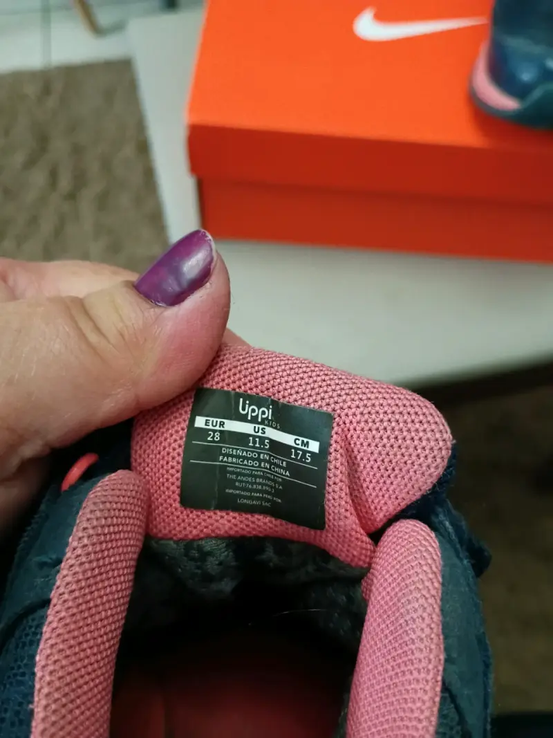 Zapatillas de senderismo para niños Uppii azul y rosa - 3