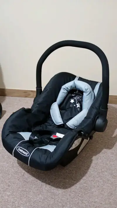 Coche de bebé con silla Bebesit negro y gris - miniatura 2