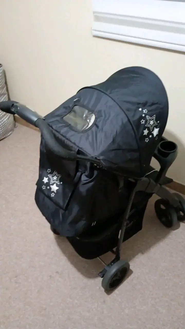 Coche de bebé con silla Bebesit negro y gris - 4
