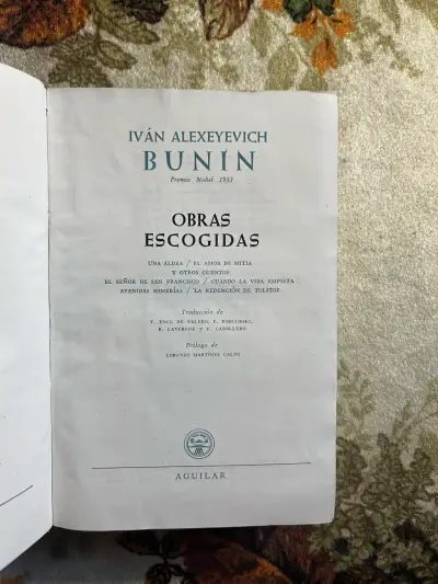 Libro Obras Escogidas de Iván Bunin en tapa dura - miniatura 2