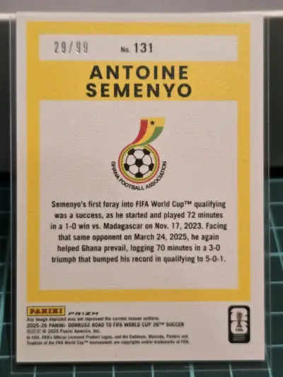 Carta Antoine Semenyo Ghana - miniatura 2