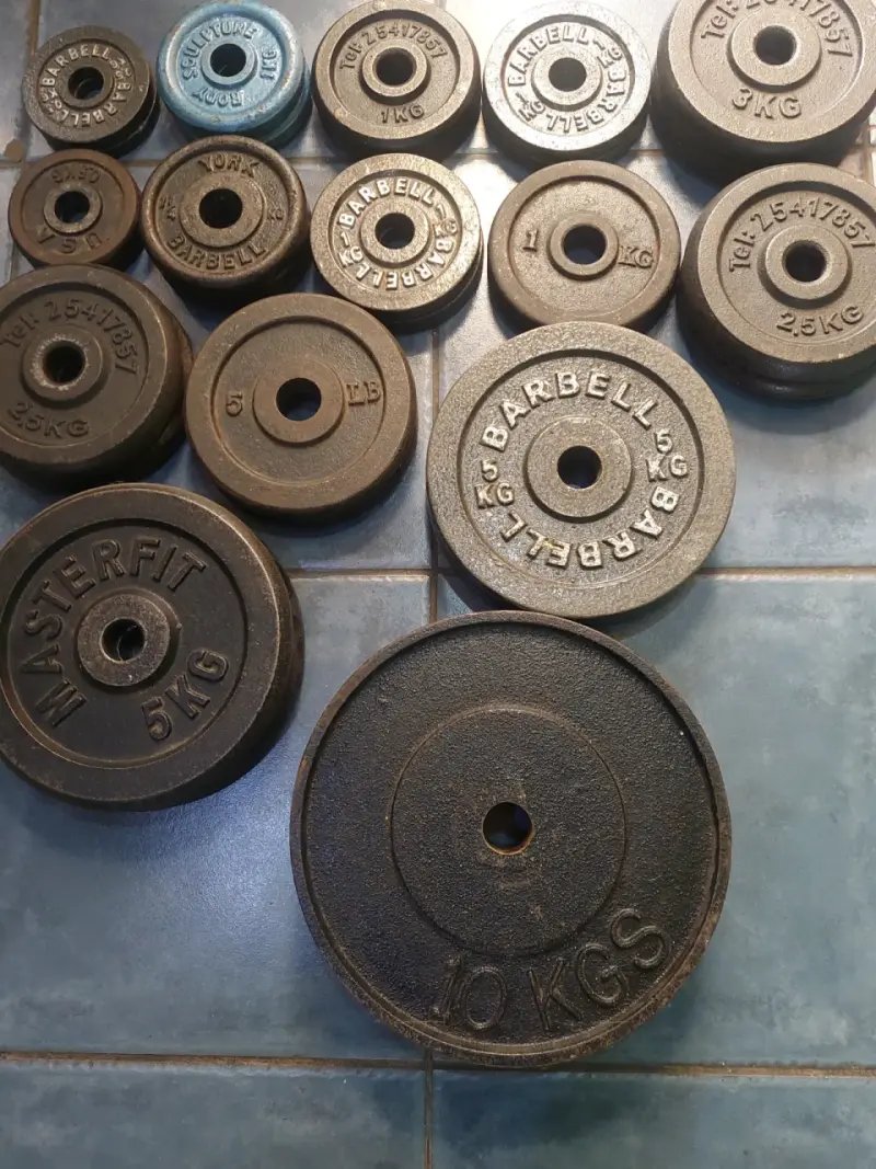 Pesas de disco para barra de gimnasio - 1
