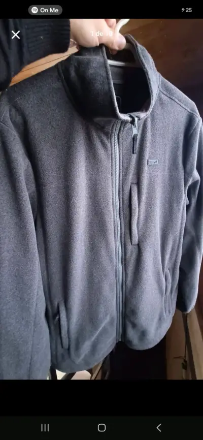 Chaqueta polar gris Kivültalla M - miniatura 1