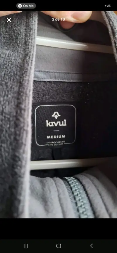 Chaqueta polar gris Kivültalla M - miniatura 2