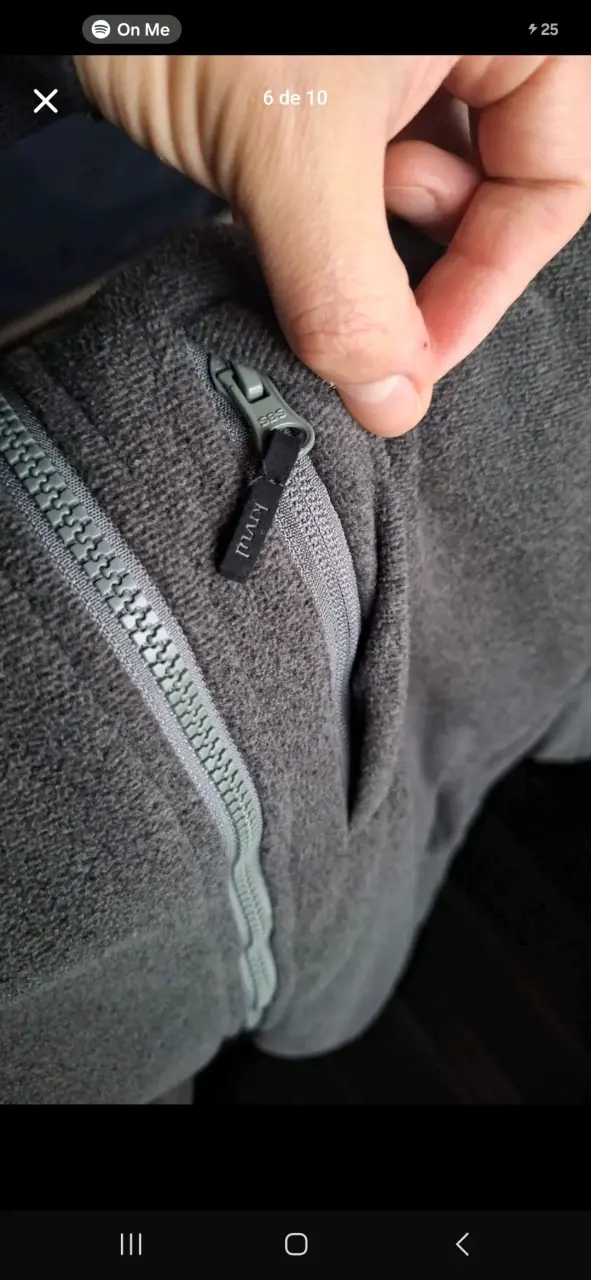Chaqueta polar gris Kivültalla M - 5