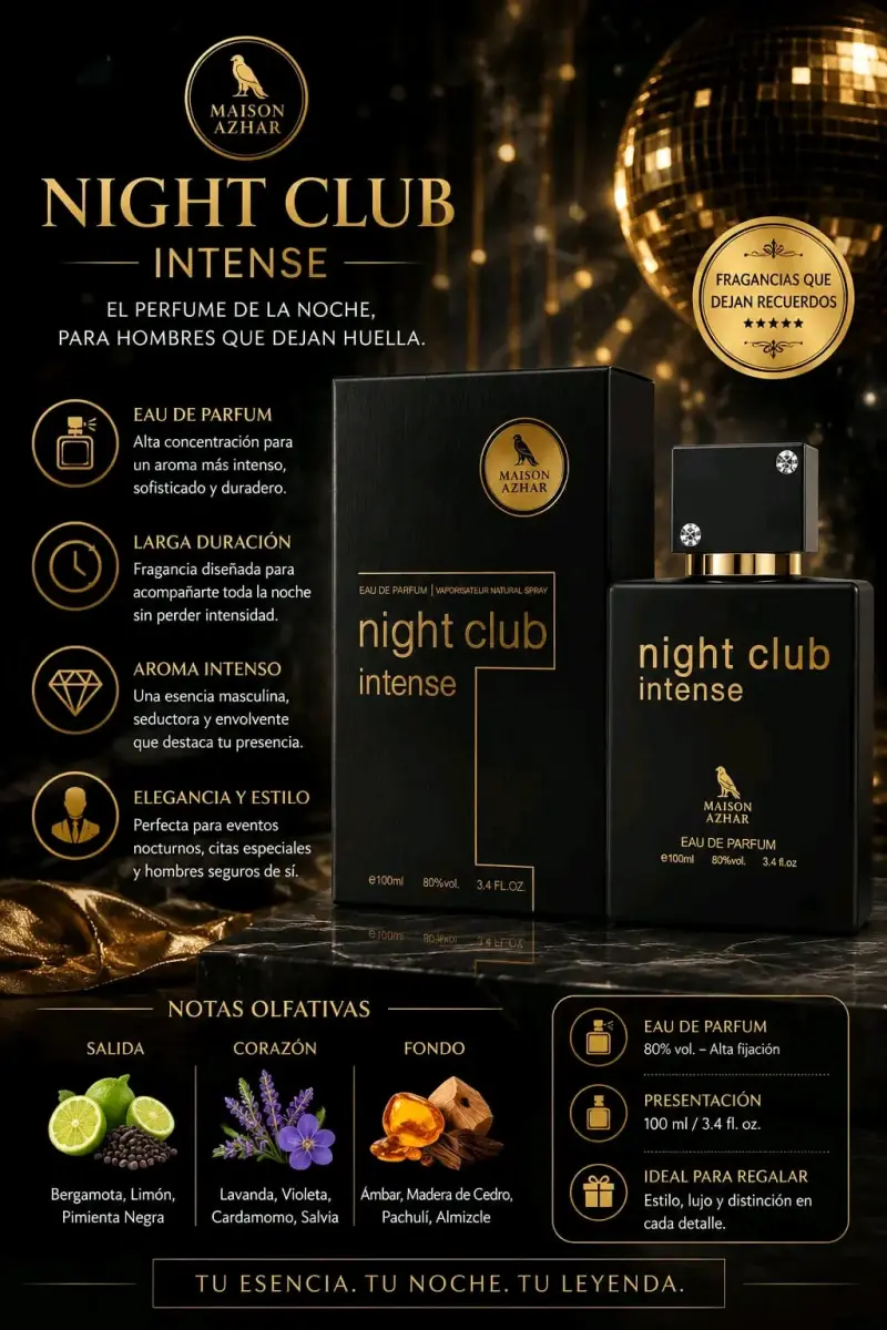 Perfume Maison Azhar Night Club Intense 100ml
