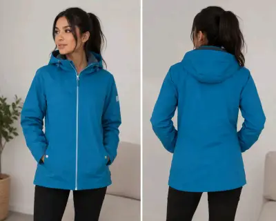 Chaqueta azul con capucha para mujer Regatta - miniatura 1