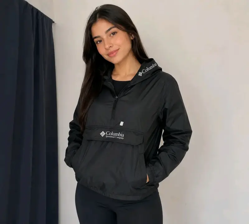 Casaca Negro Columbia para Mujer - 1