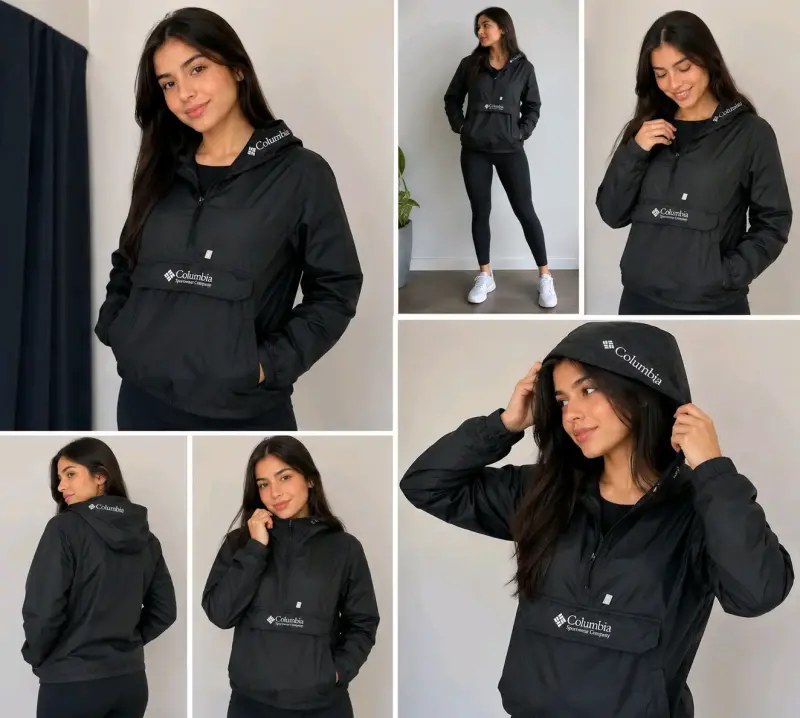 Casaca Negro Columbia para Mujer - 2