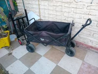 Carro de carga plegable negro resistente - miniatura 2