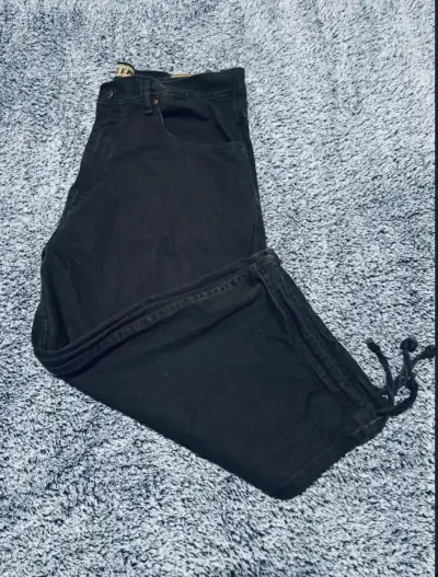 Jeans Wide Leg Café Oscuro - miniatura 1