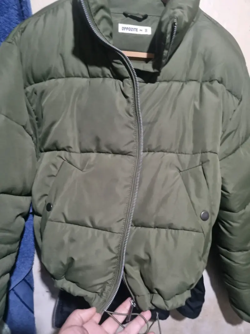 Chaqueta acolchada verde Opposite talla S corta - 3