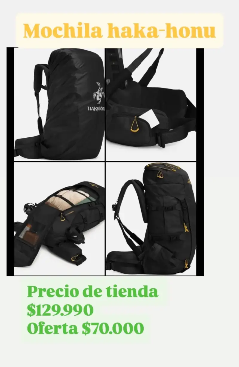 Mochila Haka-Honu 45Lts nueva - 2