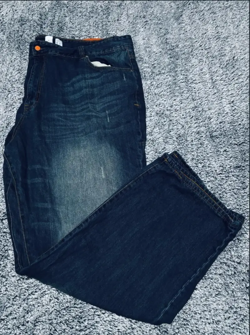 Jeans Wide Leg Azul Oscuro - 1