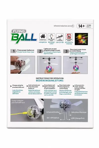 Pelota voladora con luces LED multicolor - miniatura 4
