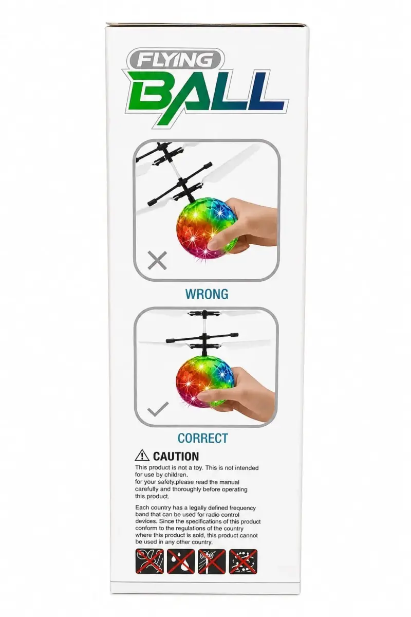 Pelota voladora con luces LED multicolor - 5