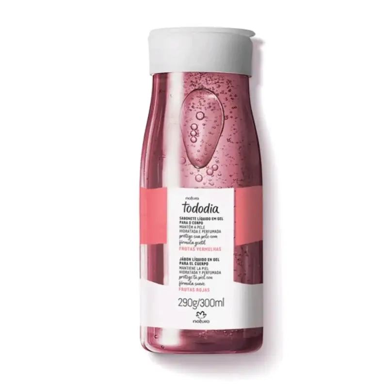 Jabón Líquido Exfoliante Natura Tododia Frutas Rojas - 2