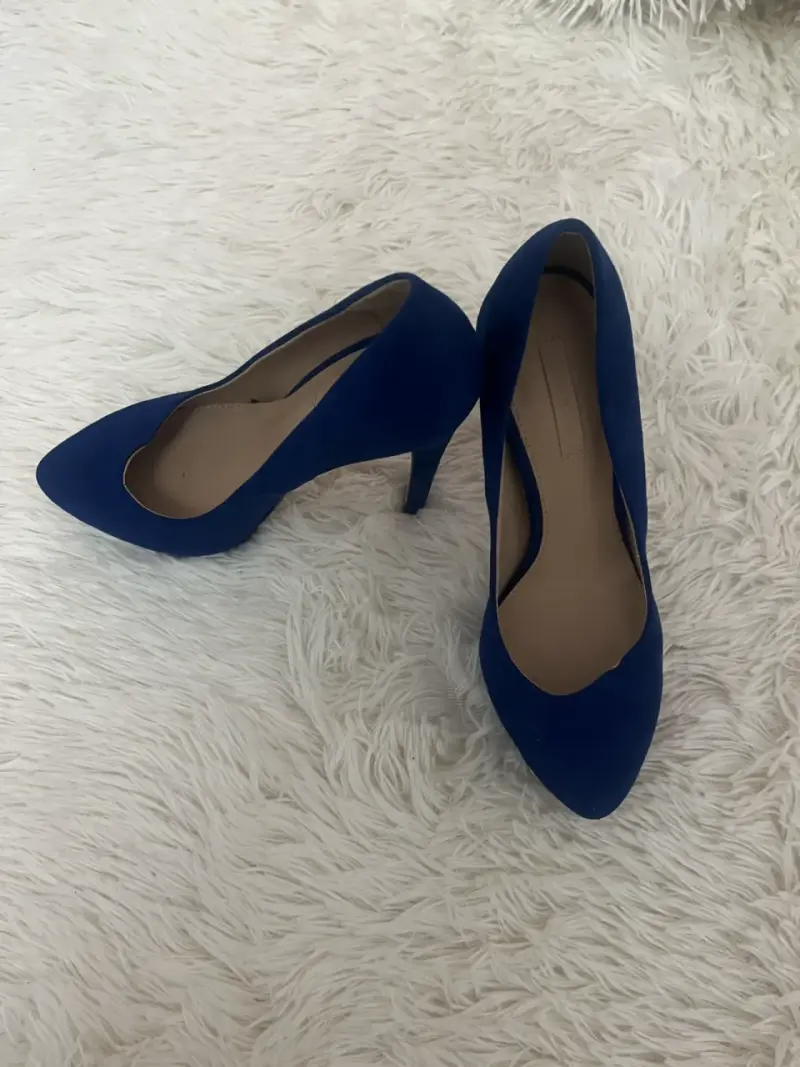 Zapatos de Tacón Azul Mujer Elegantes - 3