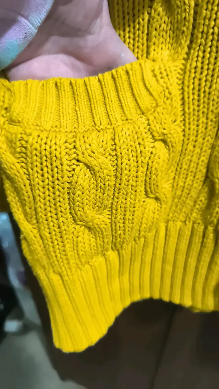 Cardigan amarillo de lana Day Club - 3