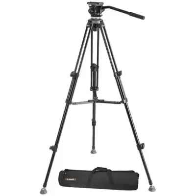 Trípode profesional con cabezal fluido E-IMAGEN - miniatura 1