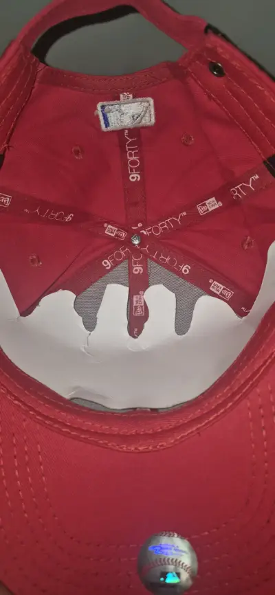 Gorra roja New Era 9FORTY ajustable - miniatura 3