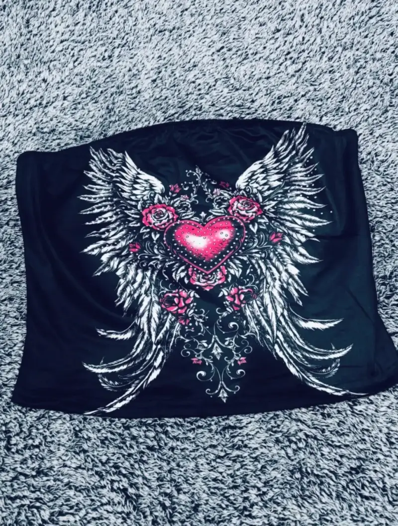 Top Y2K Heart Wings - 1