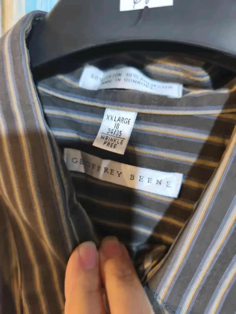 Camisa de rayas Geoffrey Beene XXL - 2