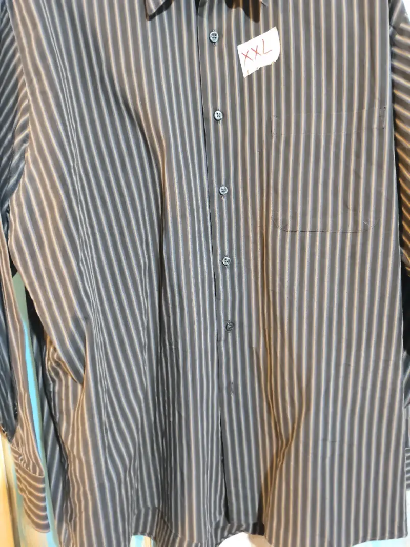 Camisa de rayas Geoffrey Beene XXL - 4