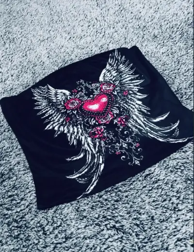 Top Y2K Heart Wings - miniatura 3