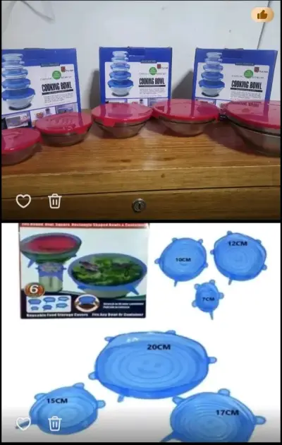 Set de Bowls de Vidrio con Tapa Hermética - miniatura 3