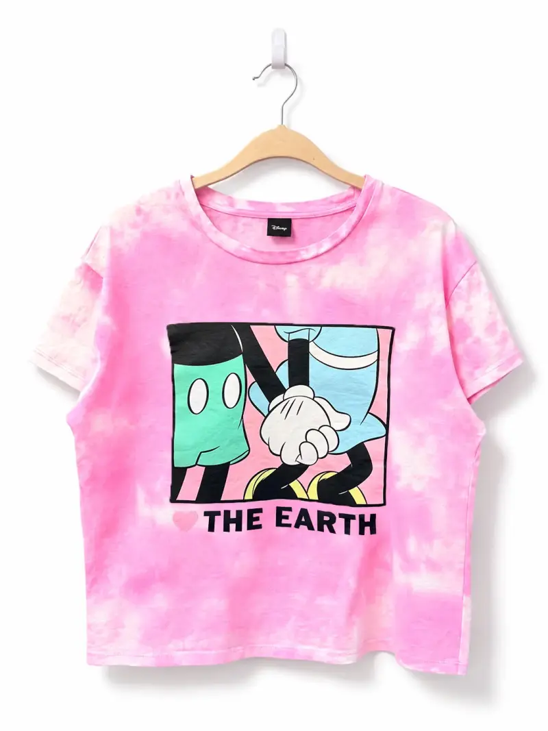 Polera Disney rosa con diseño gráfico - 1