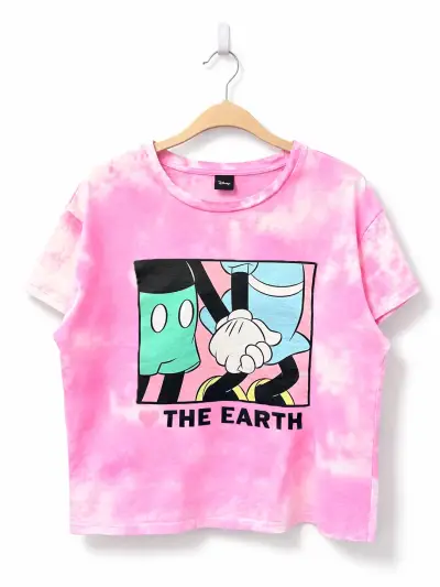 Polera Disney rosa con diseño gráfico - miniatura 1