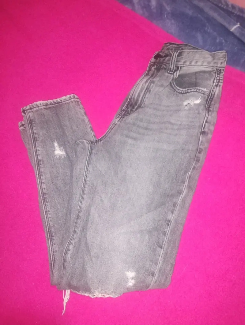 Jeans grises American Eagle para mujer - 5