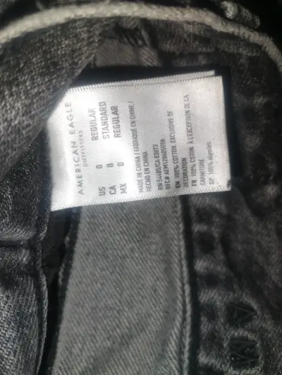 Jeans grises American Eagle para mujer - miniatura 2